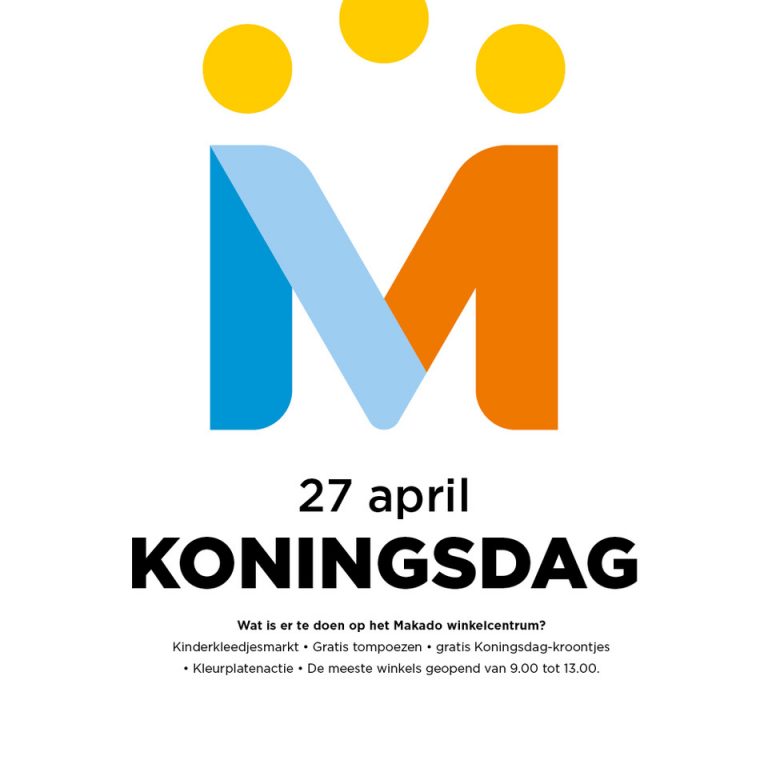 Koningsdag bij winkelcentrum Makado